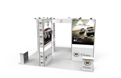 Exhibit pop up display kit